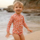 Little Dutch Zwemshirt Lange Mouwen Sea Life Coral Red