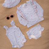 Little Dutch Zwemshirt Lange Mouwen Sunny Flowers Blue