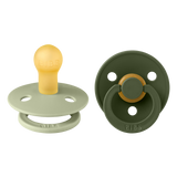 BIBS 2-Pack Rond Sage / Hunter Green
