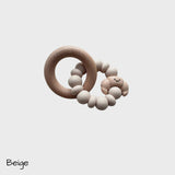 Chewies & More Bijtring/Rammelaar Mini Croissant Beige