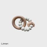 Chewies & More Bijtring/Rammelaar Mini Croissant Linnen