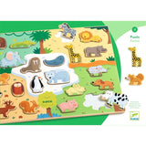 Djeco Houten Puzzel - Dieren