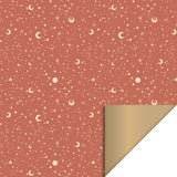 HOP Inpakpapier - Galaxy Cognac / Gold
