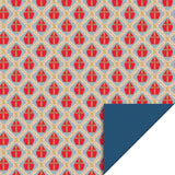 HOP Inpakpapier Sint - Mijter Blue / Dark Blue