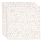 Jollein Hydrofiele Doek Small 70x70cm - 3 Stuks - Elephant Tales