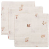Jollein Hydrofiele Monddoekjes 31x31cm - 3 Stuks - Animal Friends