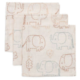 Jollein Hydrofiele Monddoekjes 31x31cm - 3 Stuks - Elephant Tales