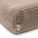 Jollein Aankleedkussenhoes 50x70cm Cloudy Rib - Milky Coffee
