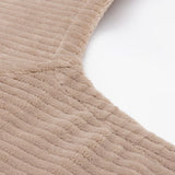 Jollein Aankleedkussenhoes 50x70cm Cloudy Rib - Milky Coffee