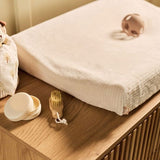 Jollein Aankleedkussenhoes 50x70cm Cloudy Rib - Oatmeal