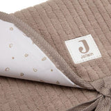 Jollein Verschoningsmat Met Opbergvakken Cloudy Rib - Milky Coffee