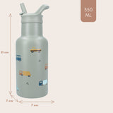 Kidzroom Drinkfles 350ml - Auto's