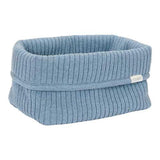 Little Dutch Commodemandje Gebreid Groot - Denim Blue