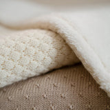 Little Dutch Deken Gebreid / Fleece - Pure Soft White