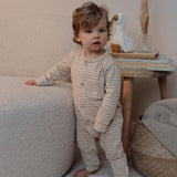 Little Dutch Eéndelige Pyjama - Natural Stripes