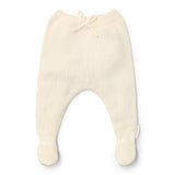 Little Dutch Gebreide Broek Met Voetjes Offwhite