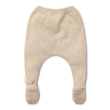 Little Dutch Gebreide Broek Met Voetjes Soft Beige