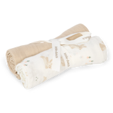 Little Dutch Set Van 2 Hydrofiele Doeken 70x70cm -Baby Bunny