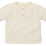 Little Dutch Toddler Blouse Forest Green Stripe