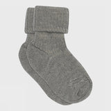 MP Denmark Wollen Sokken Rib - Grey Melange