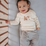 Little Dutch Newborn Broekje Stone Blue Stripe