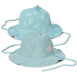 Little Dutch Zonnehoedje Omkeerbaar Ocean Treasures Surf Blue