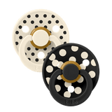 BIBS x Studio Polka 2-Pack Anatomisch Ivory/Black