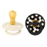 BIBS x Studio Polka 2-Pack Rond Ivory/Black
