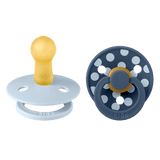 BIBS x Studio Polka 2-Pack Rond Baby Blue/Steel Blue