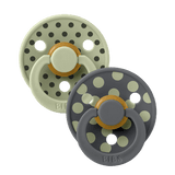 BIBS x Studio Polka 2-Pack Rond Sage/Iron