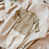 A Tiny Story Longsleeve Ribstof Nougat
