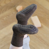 GoBabyGo Antislip Sokken Wol - Brown Melange