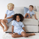 Feetje Shortama Wafel Babyblue - Summer Special