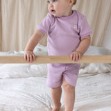Feetje Shortama Wafel Lila - Summer Special