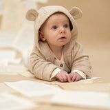A Tiny Story Jasje Met Capuchon - Beige Melange