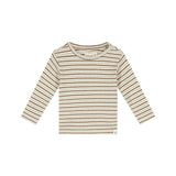 A Tiny Story Longsleeve - Bruin/Blauwe Streep