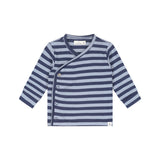 A Tiny Story Overslagshirt - Gestreept - Dark Blue