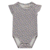 A Tiny Story Romper Korte Mouw Lila Bloemen