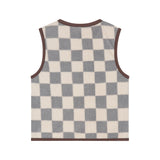 Babyface Boys Bodywarmer - Geruit - Steel