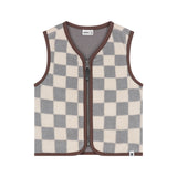 Babyface Boys Bodywarmer - Geruit - Steel