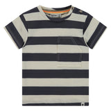 Babyface Boys T-Shirt Streep Antraciet