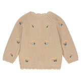Babyface Girls Gebreid Vestje Bloemen