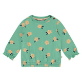 Babyface Girls Sweater Bloemen Groen
