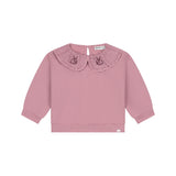 Babyface Girls Sweater - Kraagje - Konijntjes - Rosewood