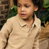 Daily7 Boys Longsleeve Polo - Ginger Root
