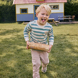 Daily7 Boys Longsleeve Streep Zeegroen