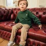 Daily7 Boys Oversized Sweater Basic - Jungle Green