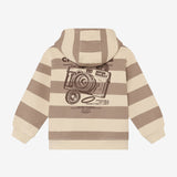 Daily7 Boys Oversized Hoodie Backprint - Striped