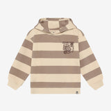 Daily7 Boys Oversized Hoodie Backprint - Striped