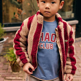 Daily7 Boys Teddy Jack Striped - Red/Sand
